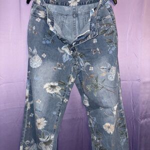 SHEIN Floral Denim Women's Jeans